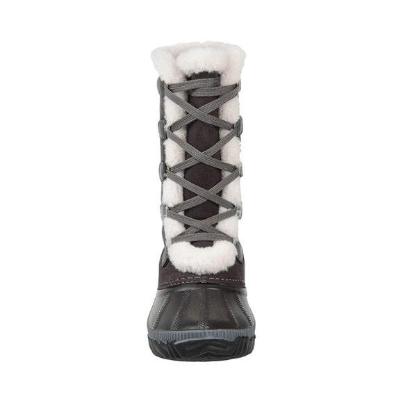 Journee Collection Womens Comfort Foam Blizzard Lace Up Winter Boot Grey Size 6M - Picture 3 of 8